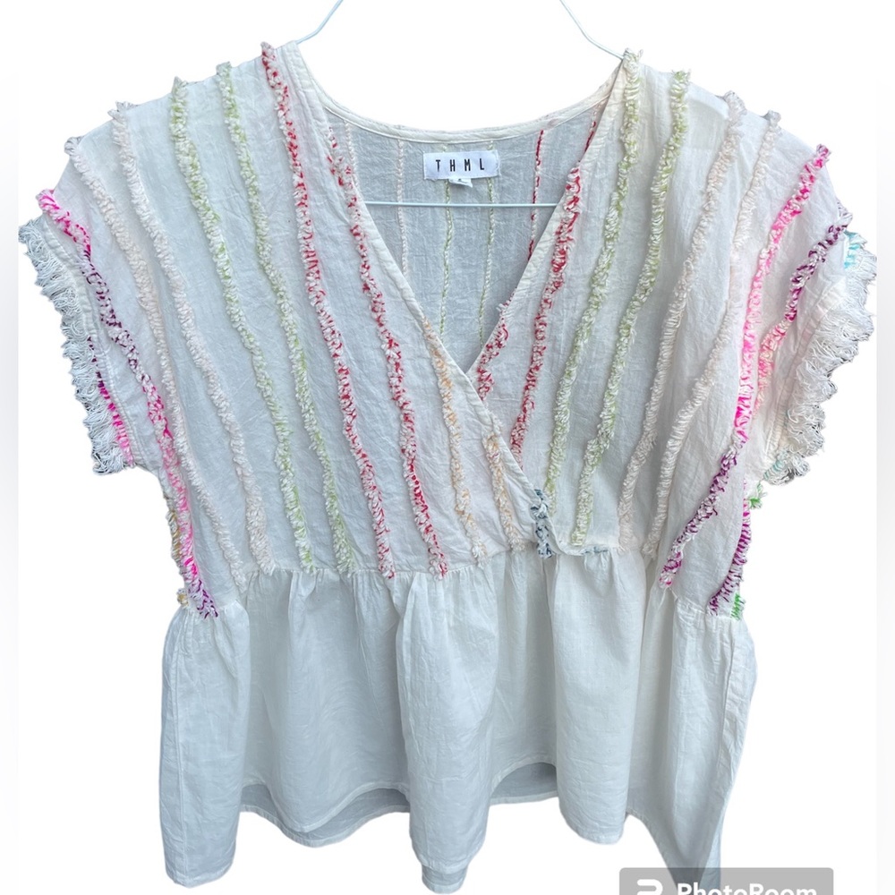 Thml Colorful Fringe Top Size: Small - image 2